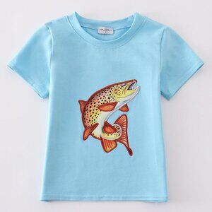 Boys Short Sleeve Fish Tee